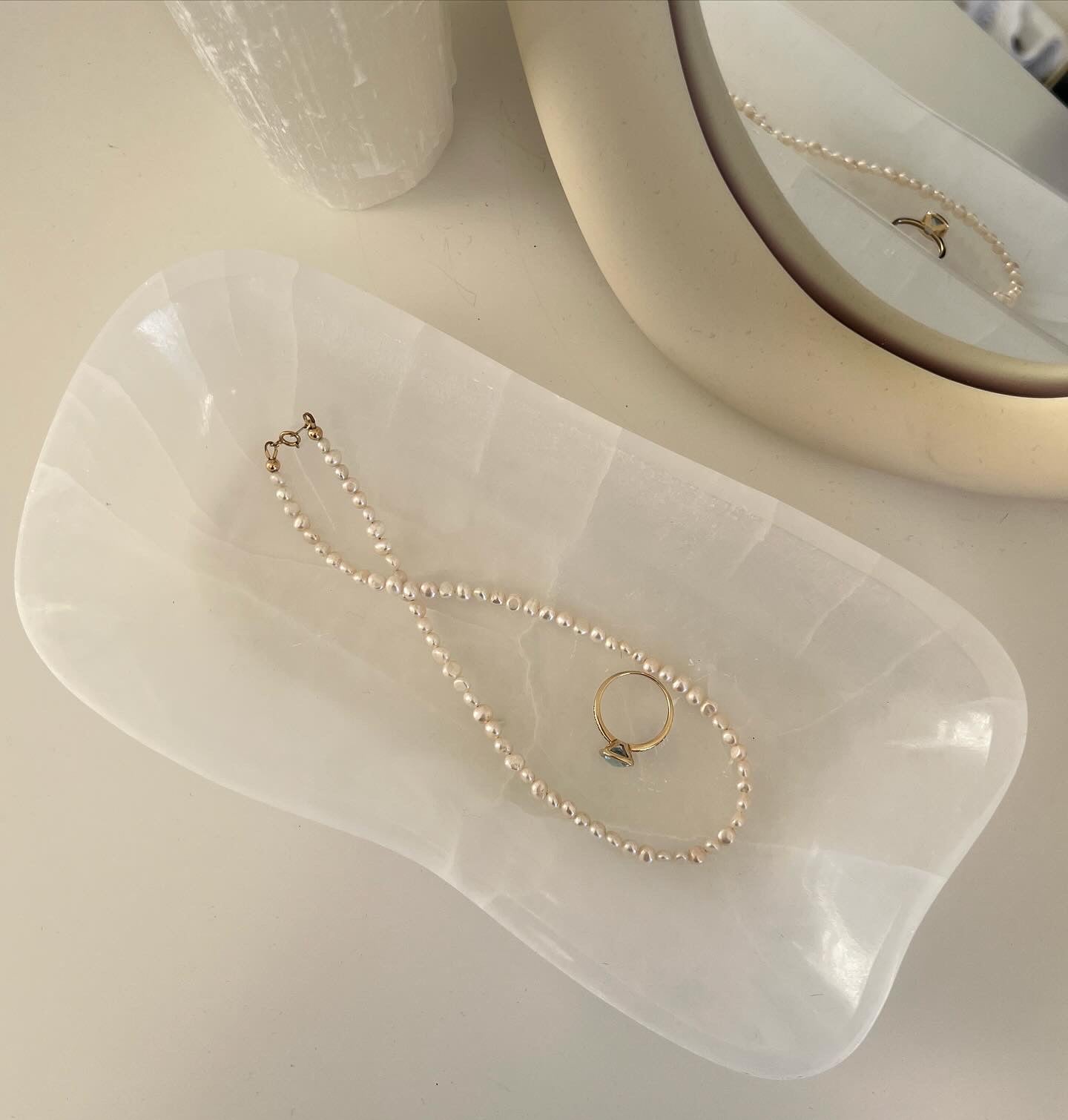 Selenite Platter - 698g