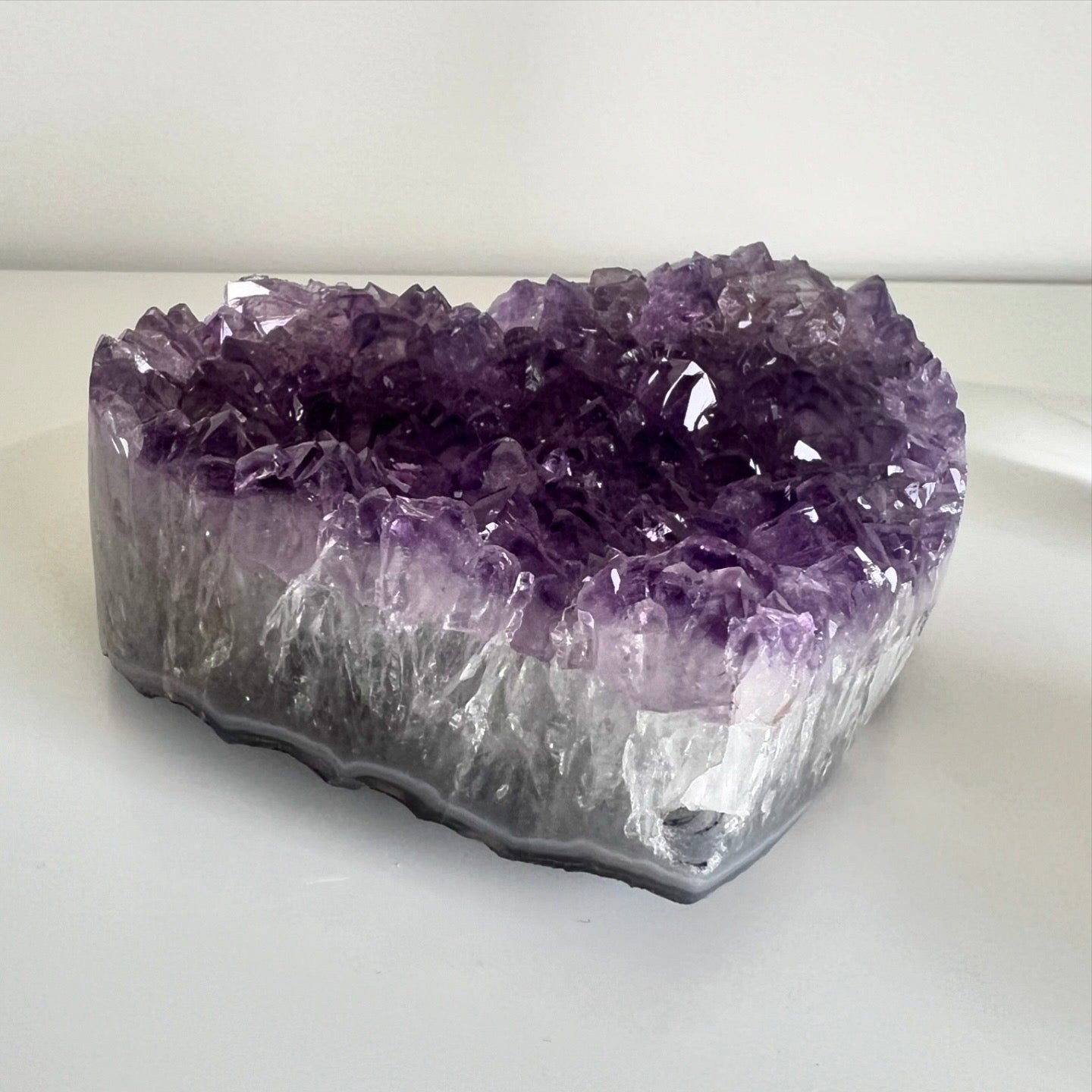 Purple Amethyst Heart on Stand - 752g