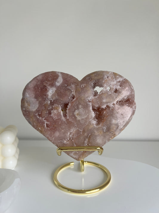 Pink Amethyst Heart - 524g