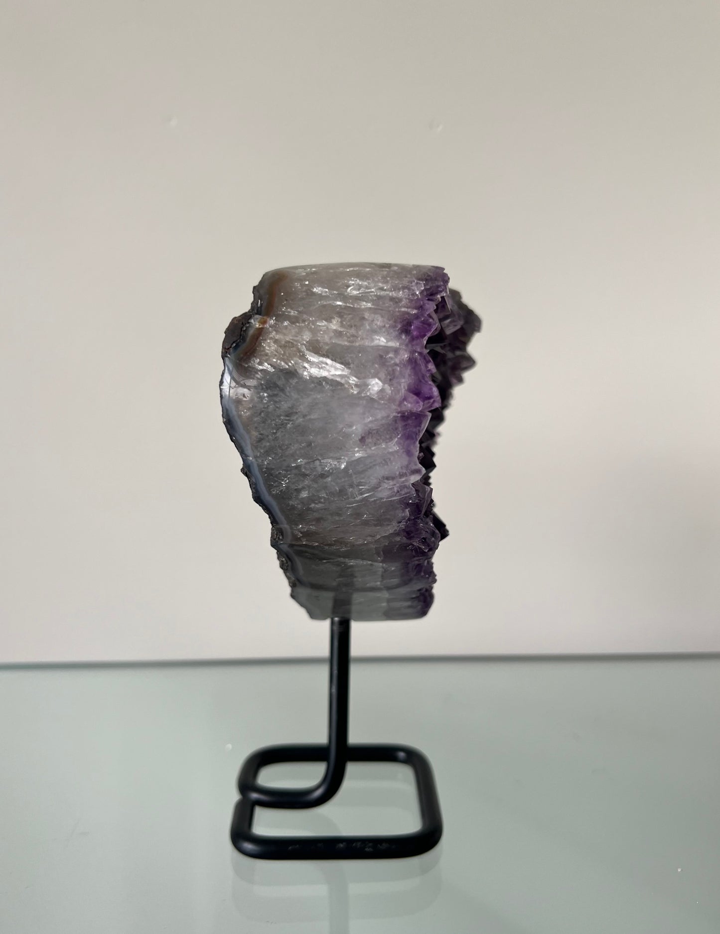 Purple Amethyst Heart on Stand - 752g