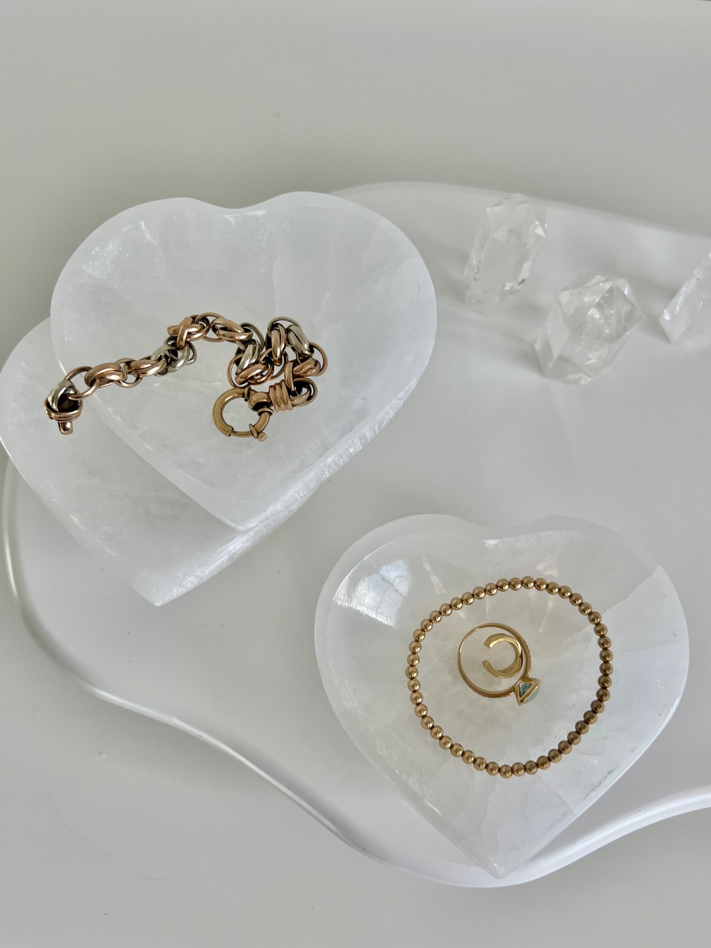 Selenite Heart Bowl - 320g