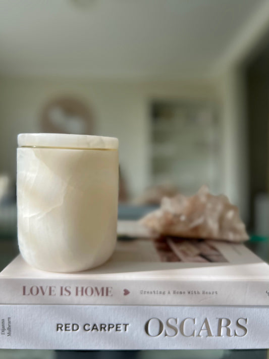 Onyx Candle Holder - White 1.55kg