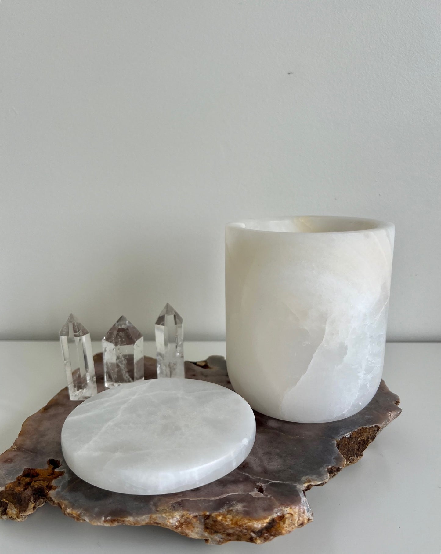 Onyx Candle Holder - White 1.55kg