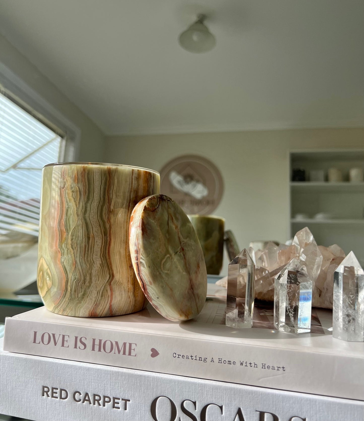 Onyx Candle Holder - Green 1.55kg