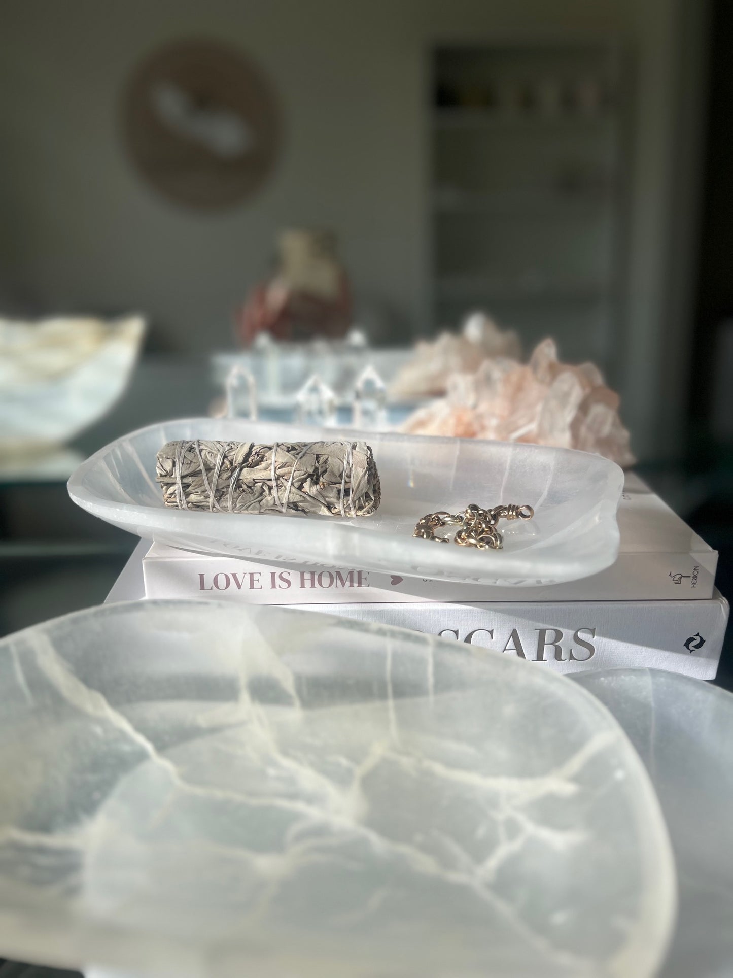 Selenite Platter - 698g