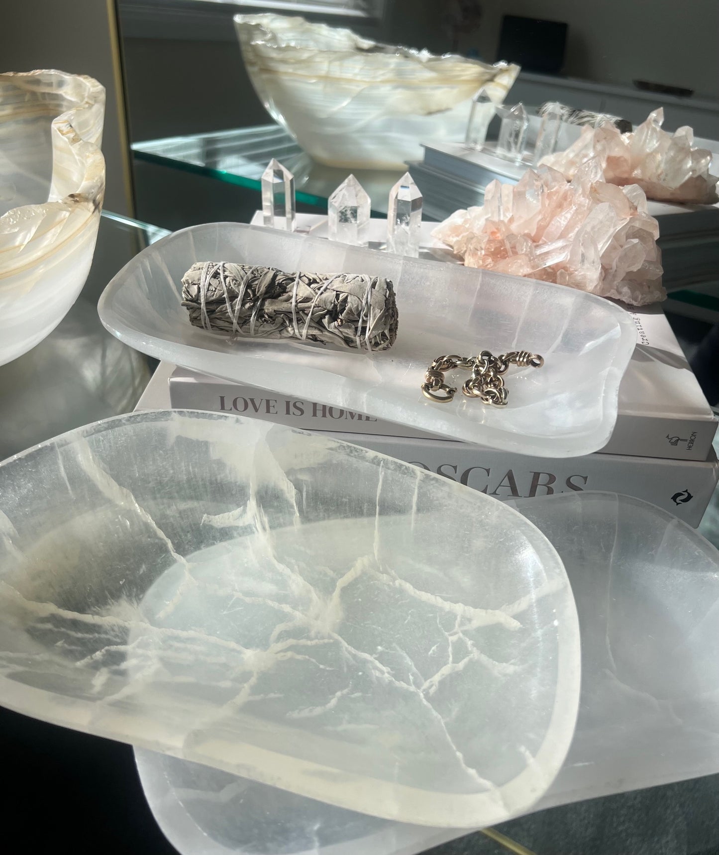 Selenite Platter - 698g