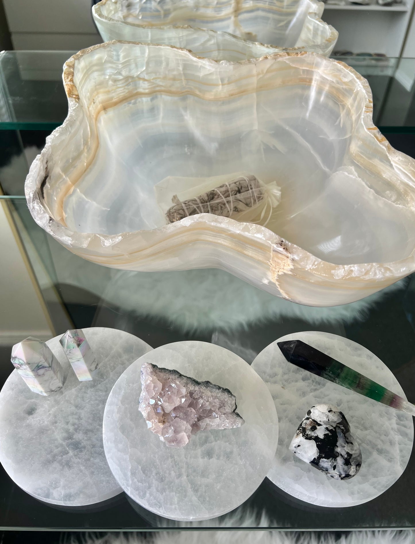 Selenite Charging Plate - 544g