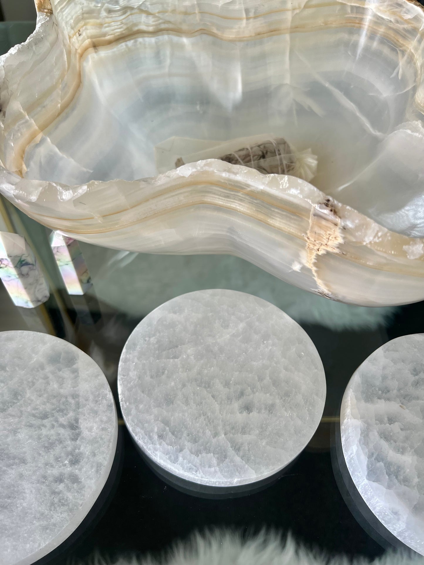 Selenite Charging Plate - 544g