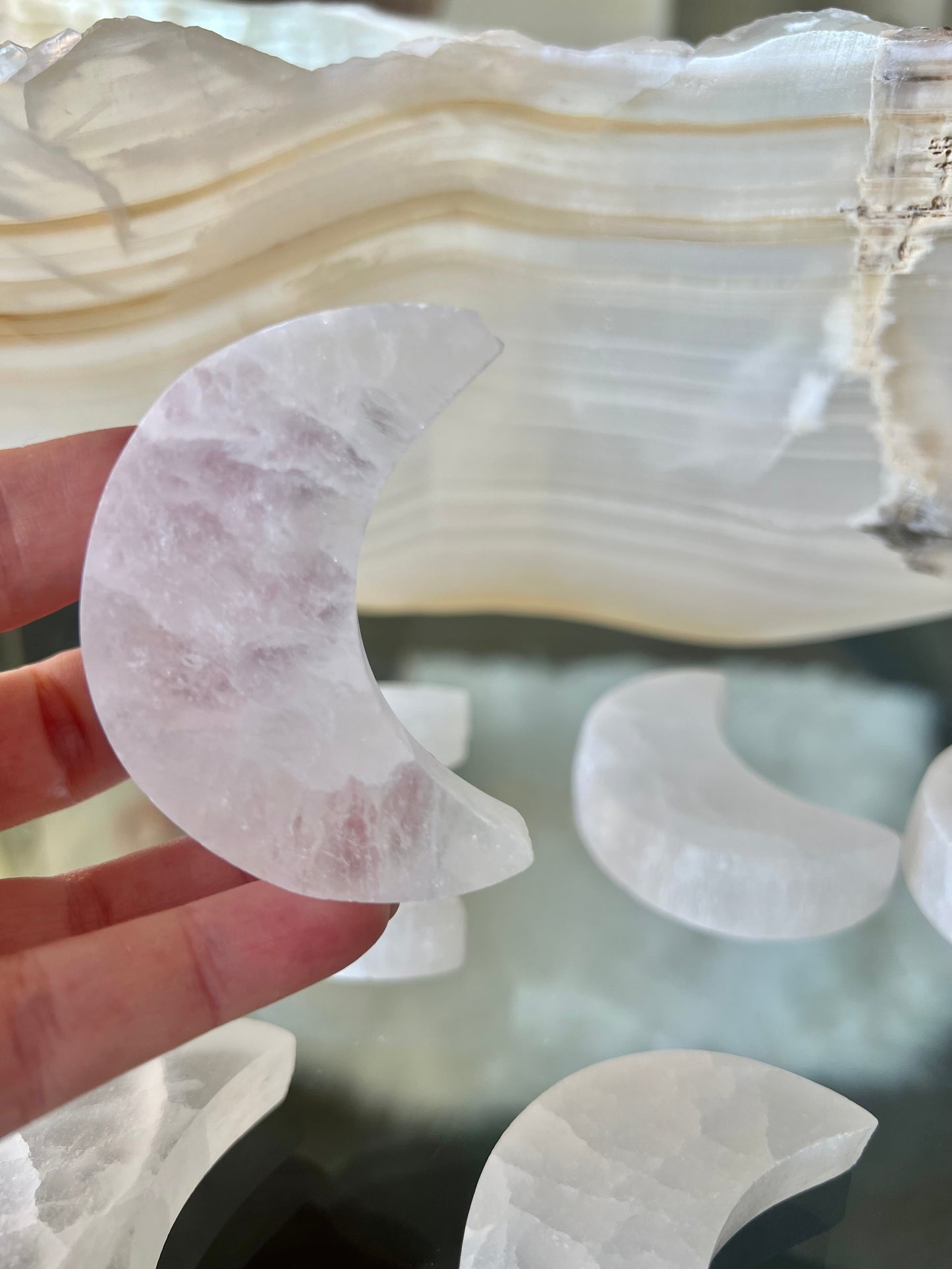 Selenite Moon - 67g