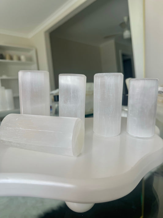 Selenite Harmoniser Cylinder - 333g