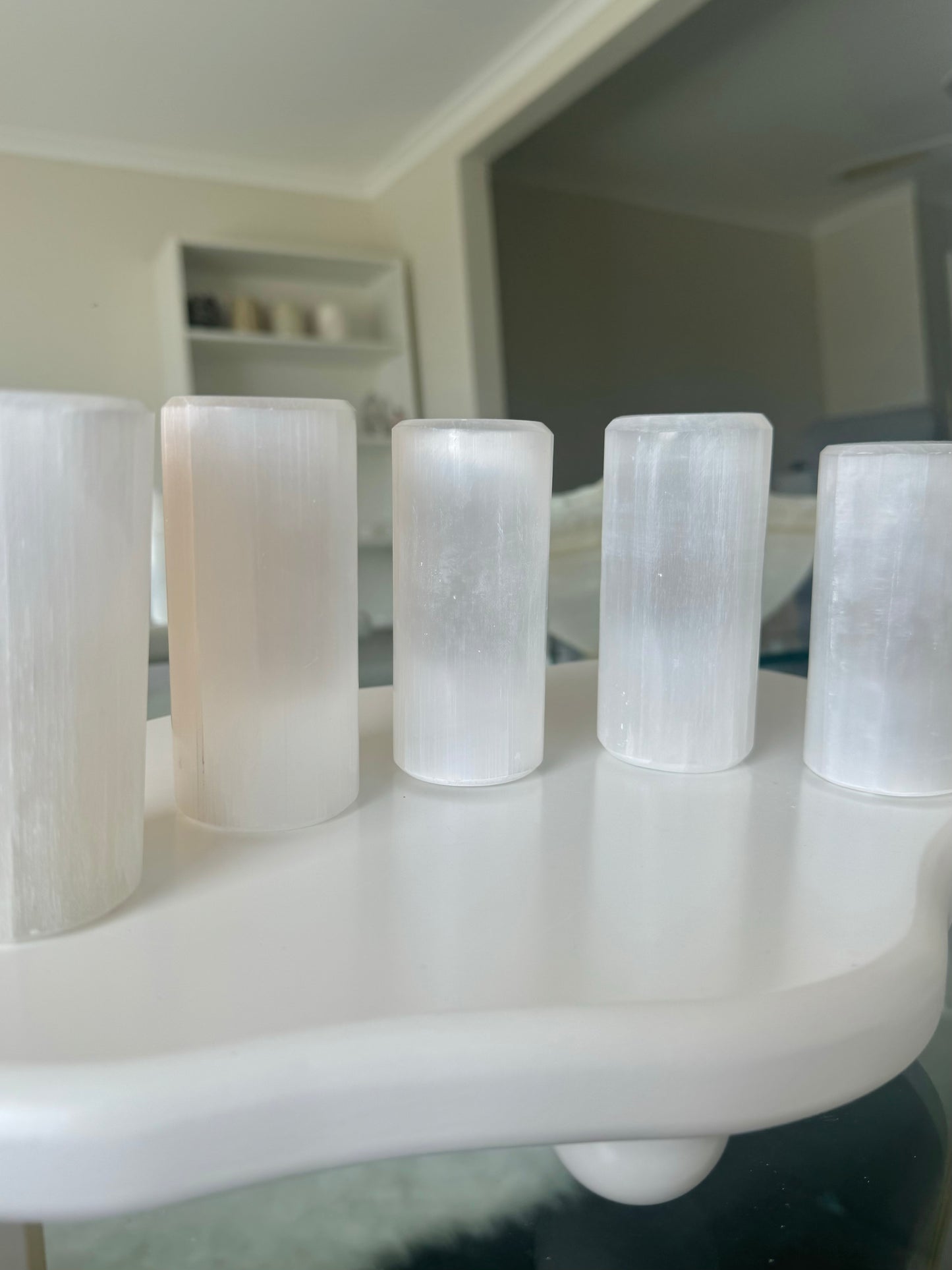 Selenite Harmoniser Cylinder - 333g
