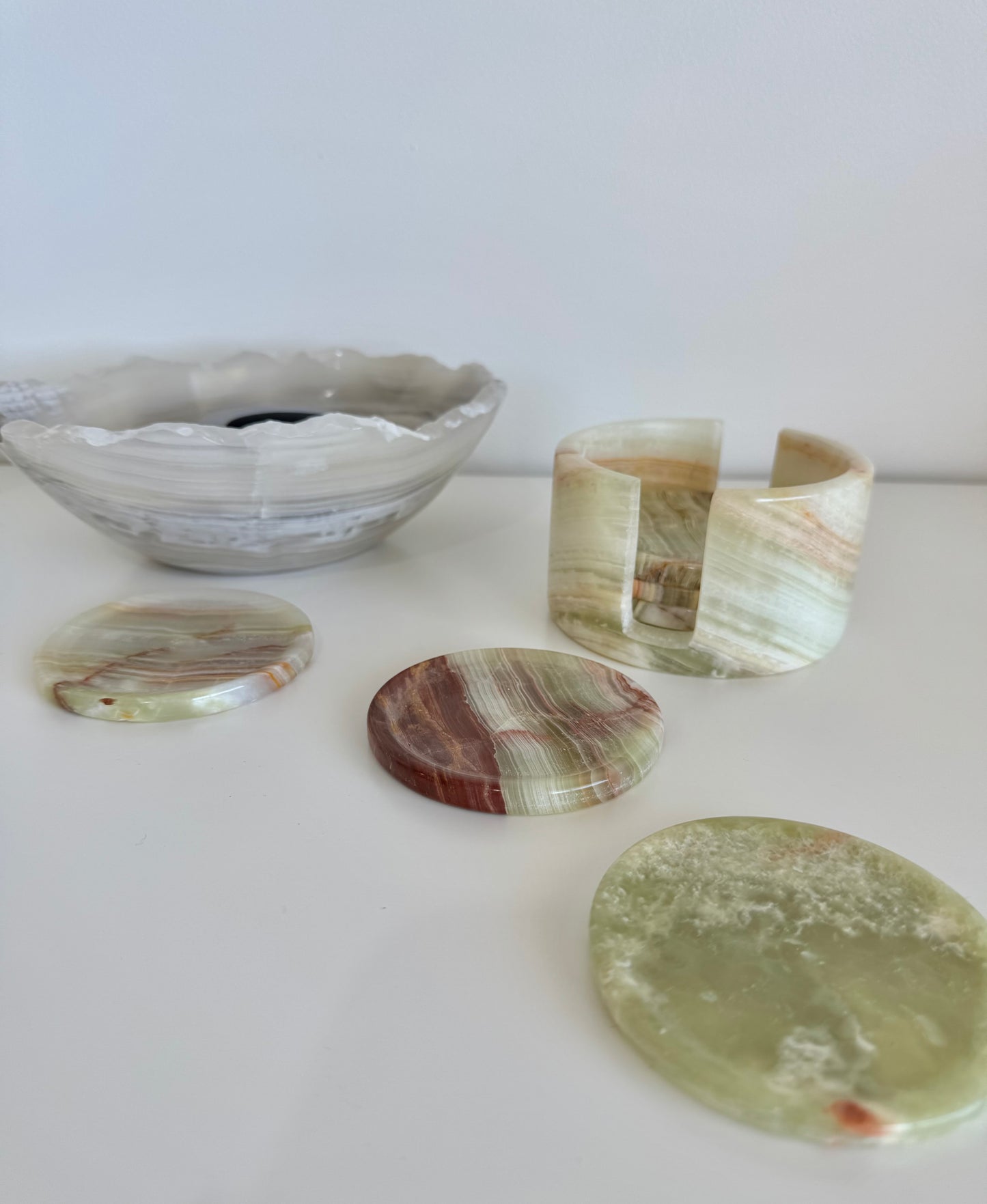 Onyx Coasters (set of 6) - 1.022kg