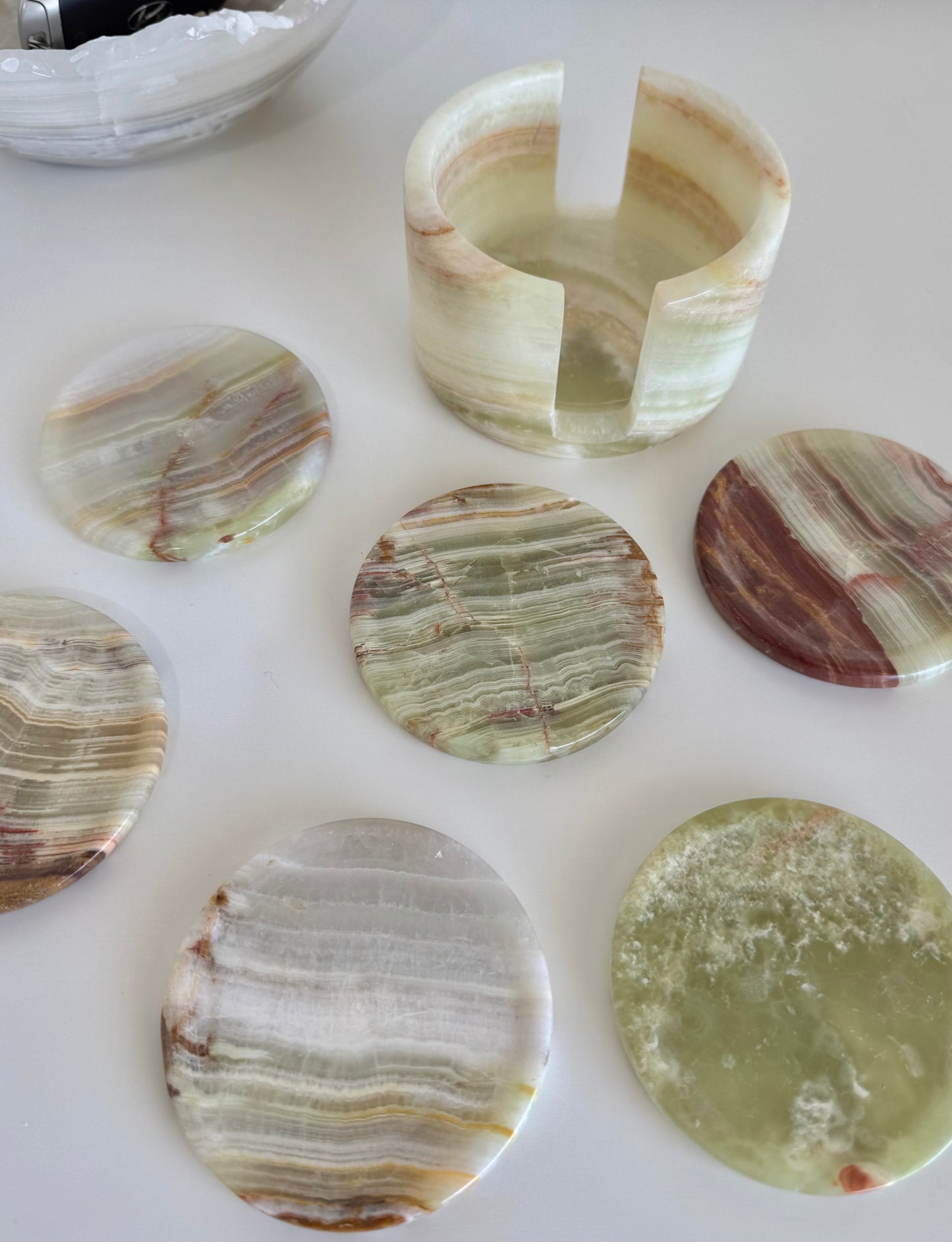 Onyx Coasters (set of 6) - 1.022kg