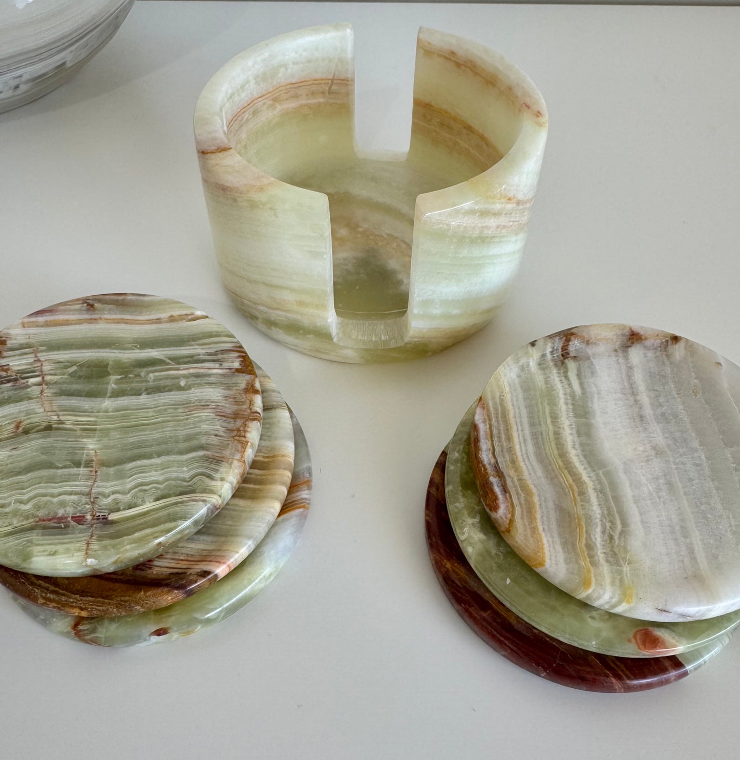 Onyx Coasters (set of 6) - 1.022kg