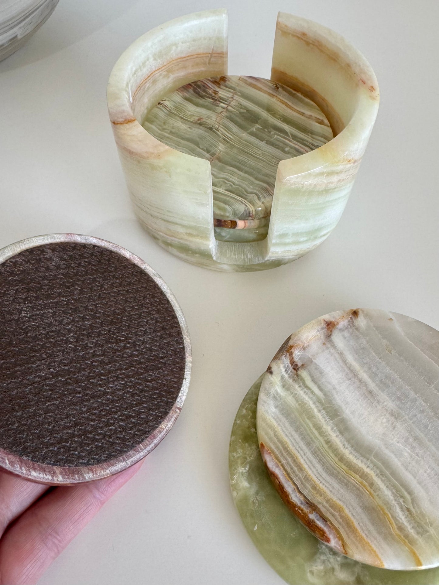 Onyx Coasters (set of 6) - 1.022kg
