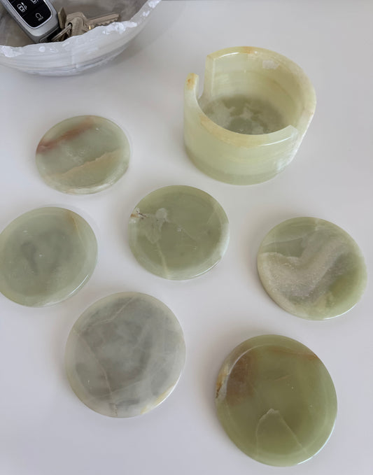 Onyx Coasters (set of 6) - 1.09kg