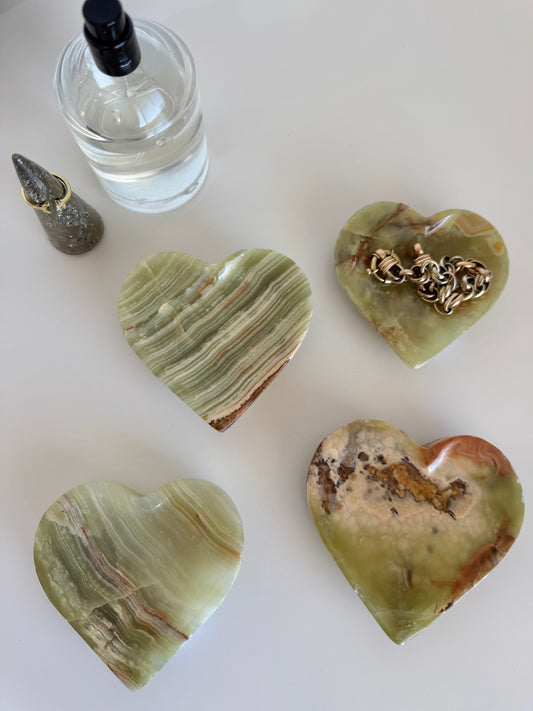 Onyx Mini Heart Dish - 217g