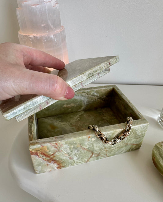 Onyx Trinket/Jewellery Box - 1.62kg