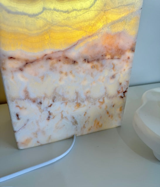 Calcite Lamp - Sunset, Rectangle