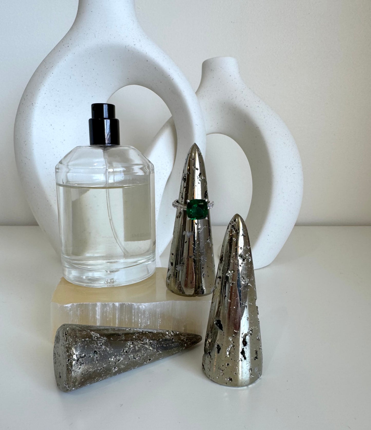 Ring Holder - Pyrite Crystal