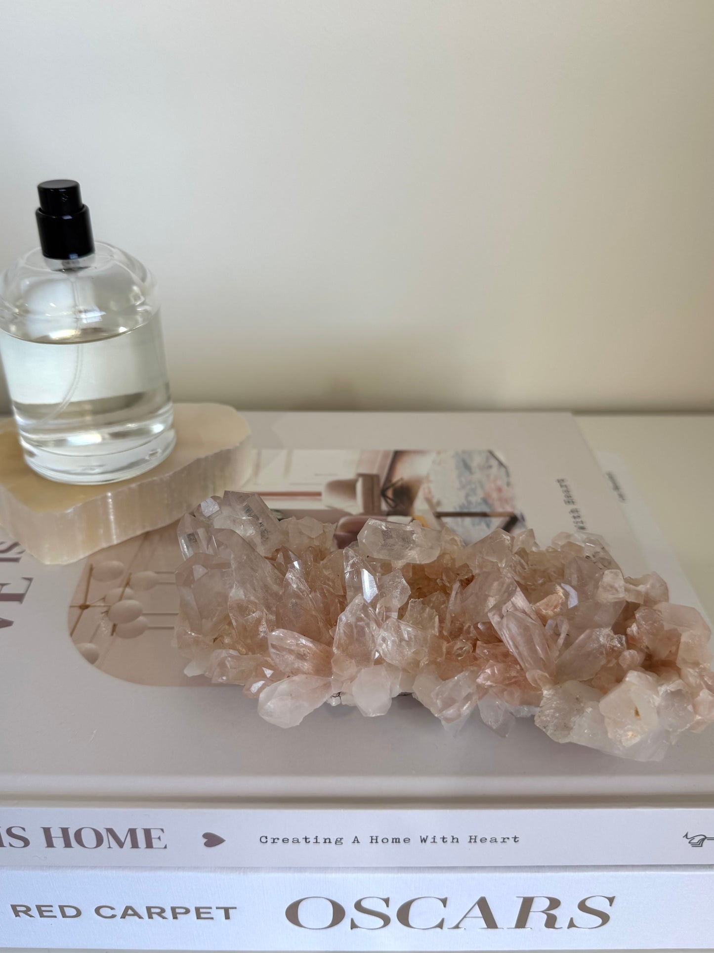 Pink Himalayan Quartz Cluster