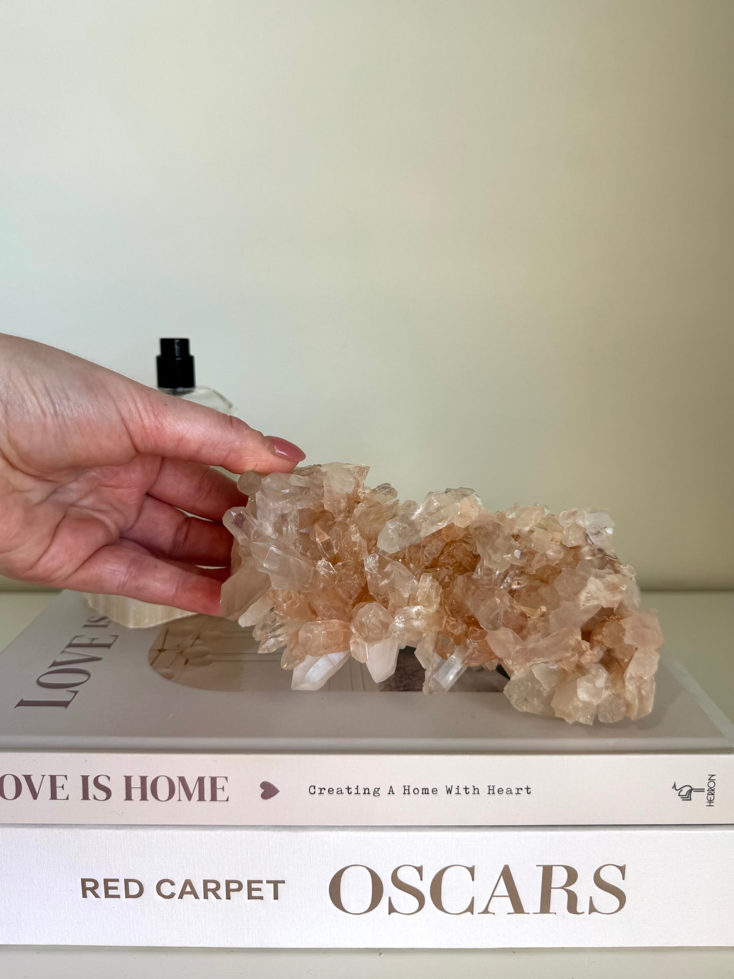 Pink Himalayan Quartz Cluster