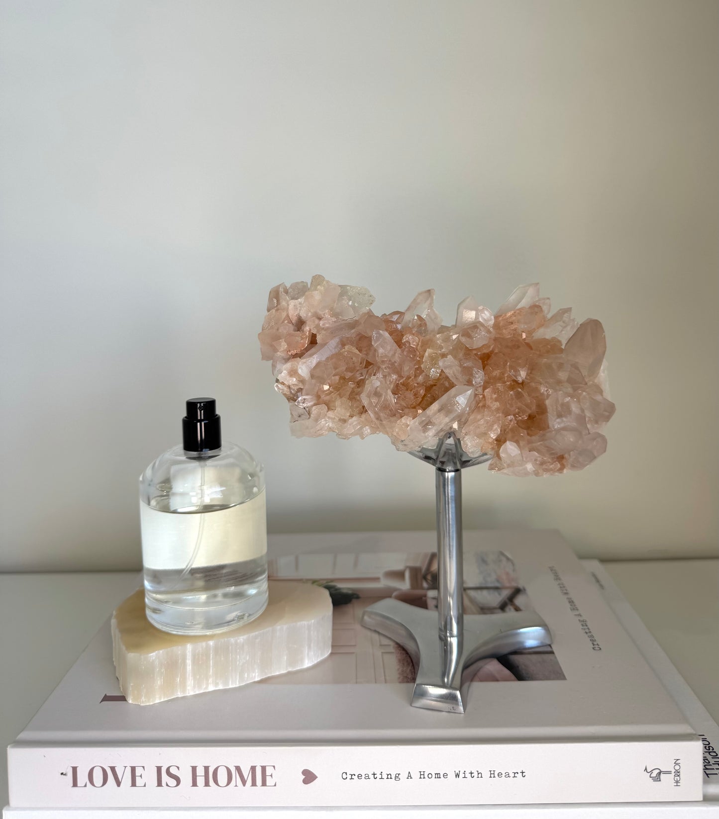 Pink Himalayan Quartz Cluster