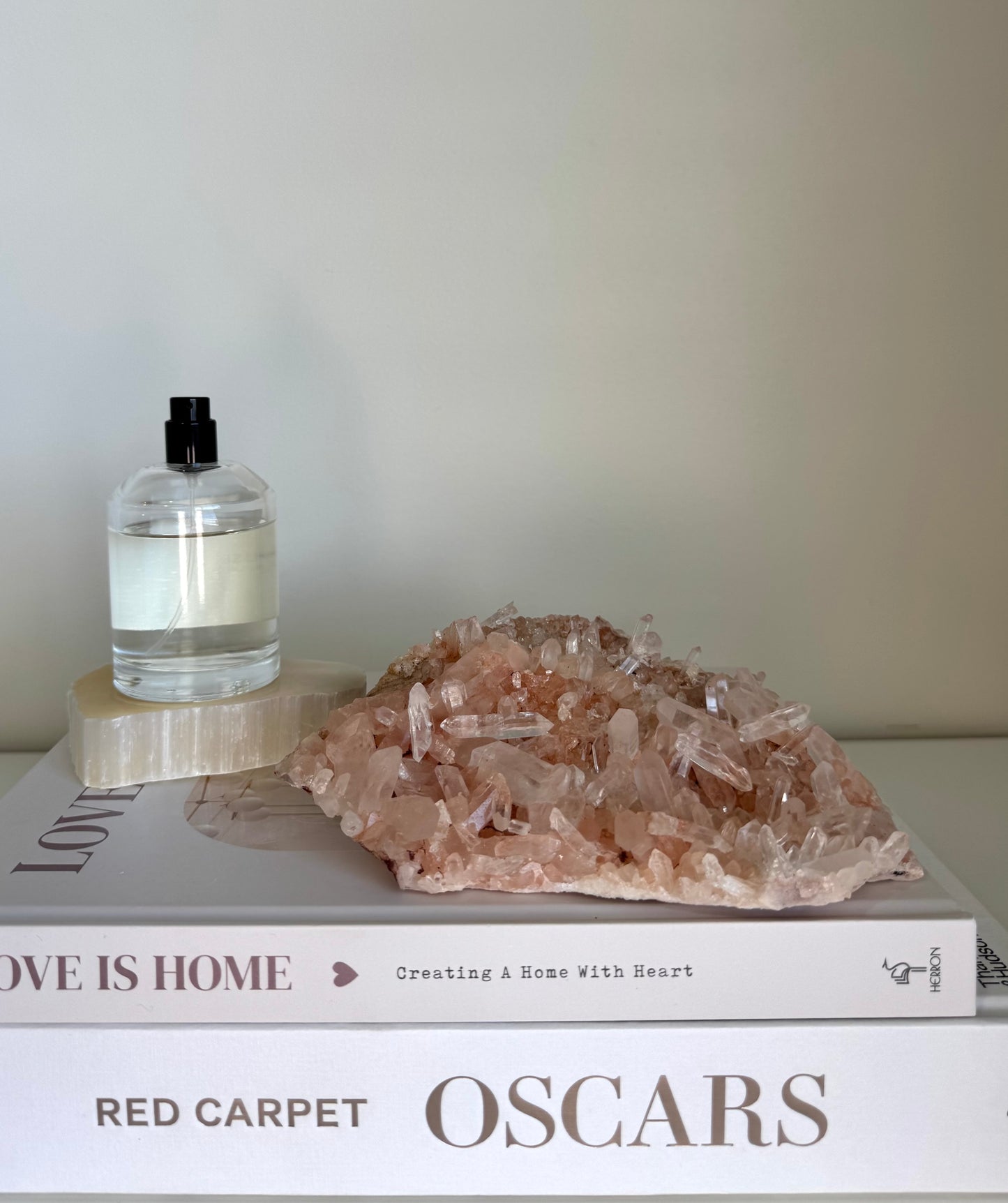 Pink Himalayan Quartz Cluster