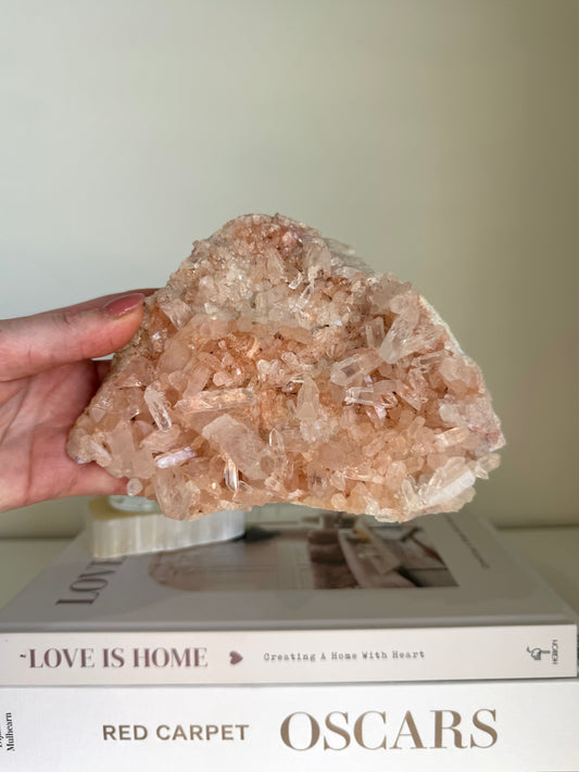 Pink Himalayan Quartz Cluster