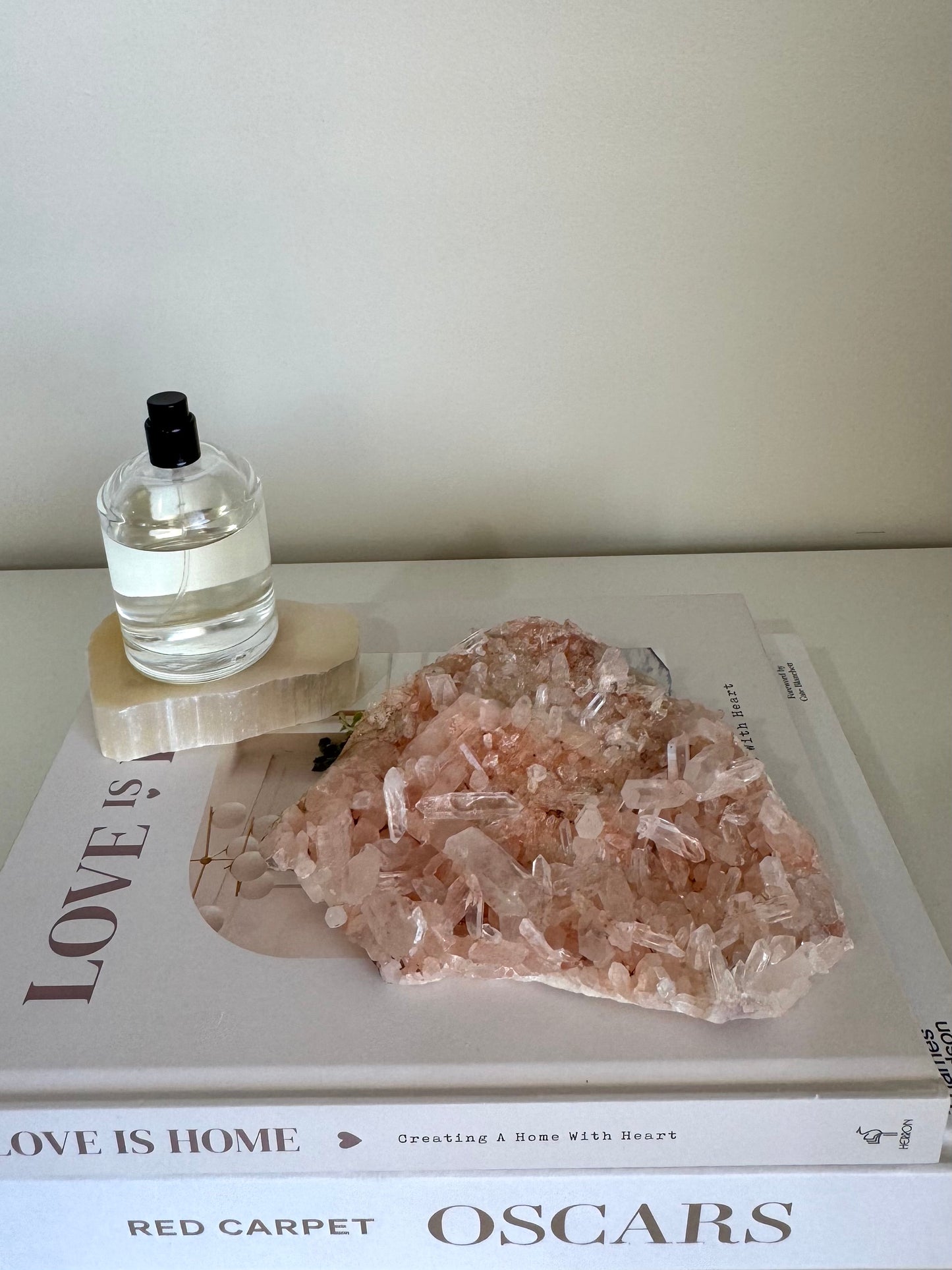 Pink Himalayan Quartz Cluster