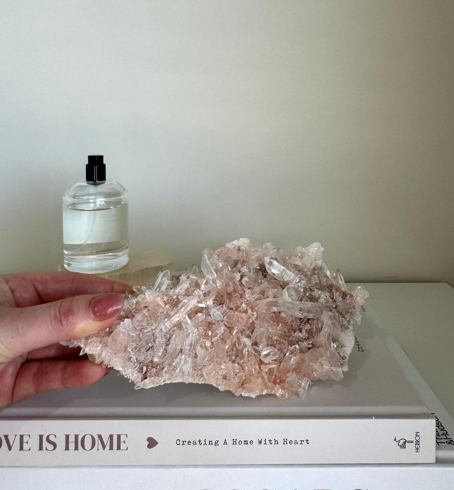 Pink Himalayan Quartz Cluster