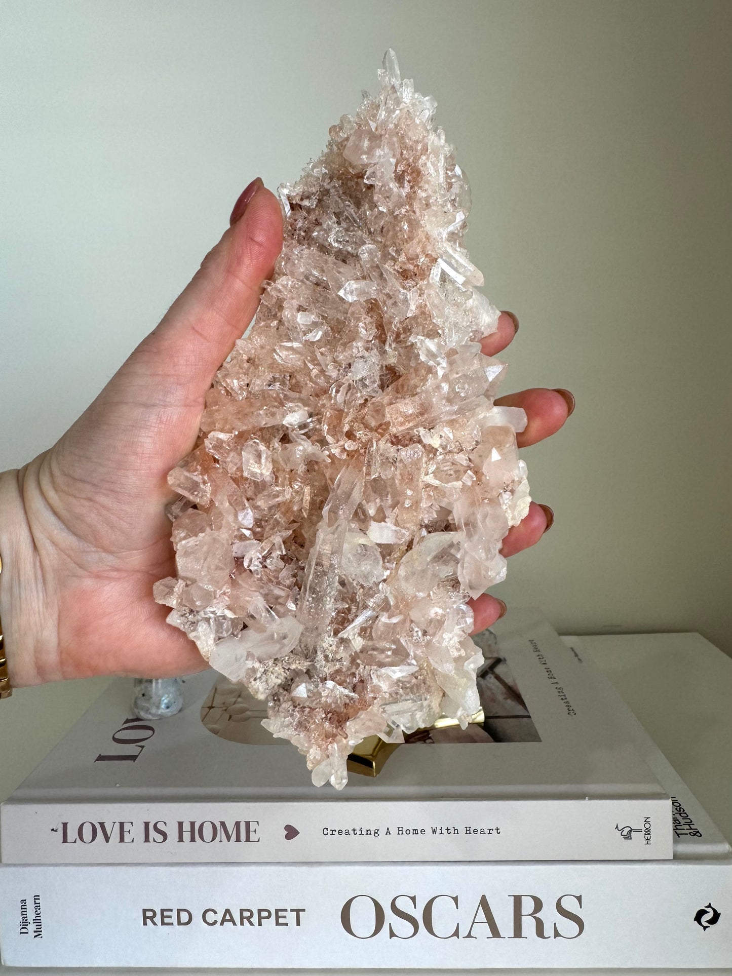 Pink Himalayan Quartz Cluster
