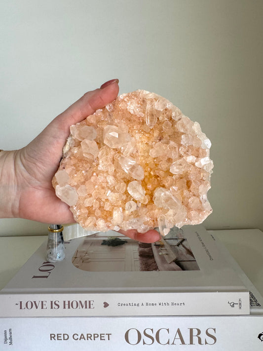 Pink Himalayan Quartz Cluster