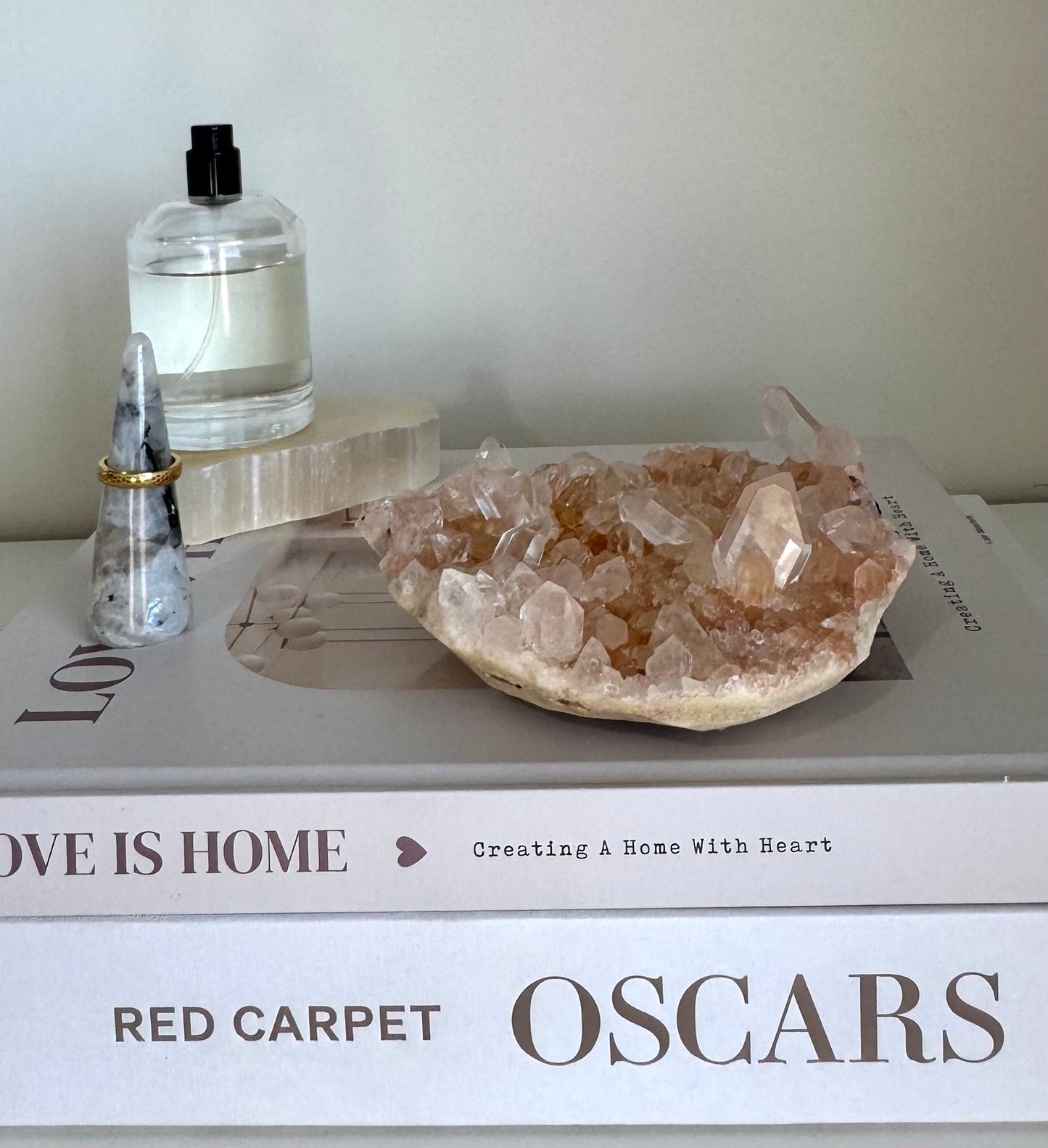 Pink Himalayan Quartz Cluster