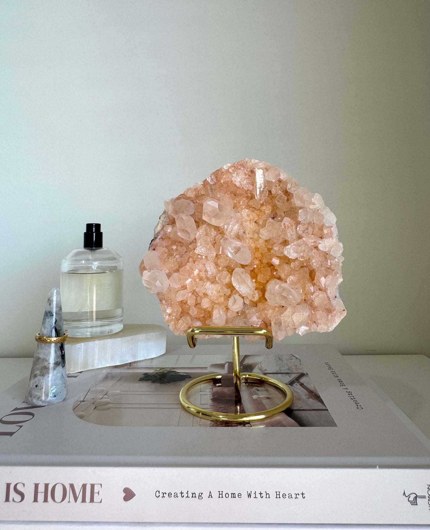 Pink Himalayan Quartz Cluster