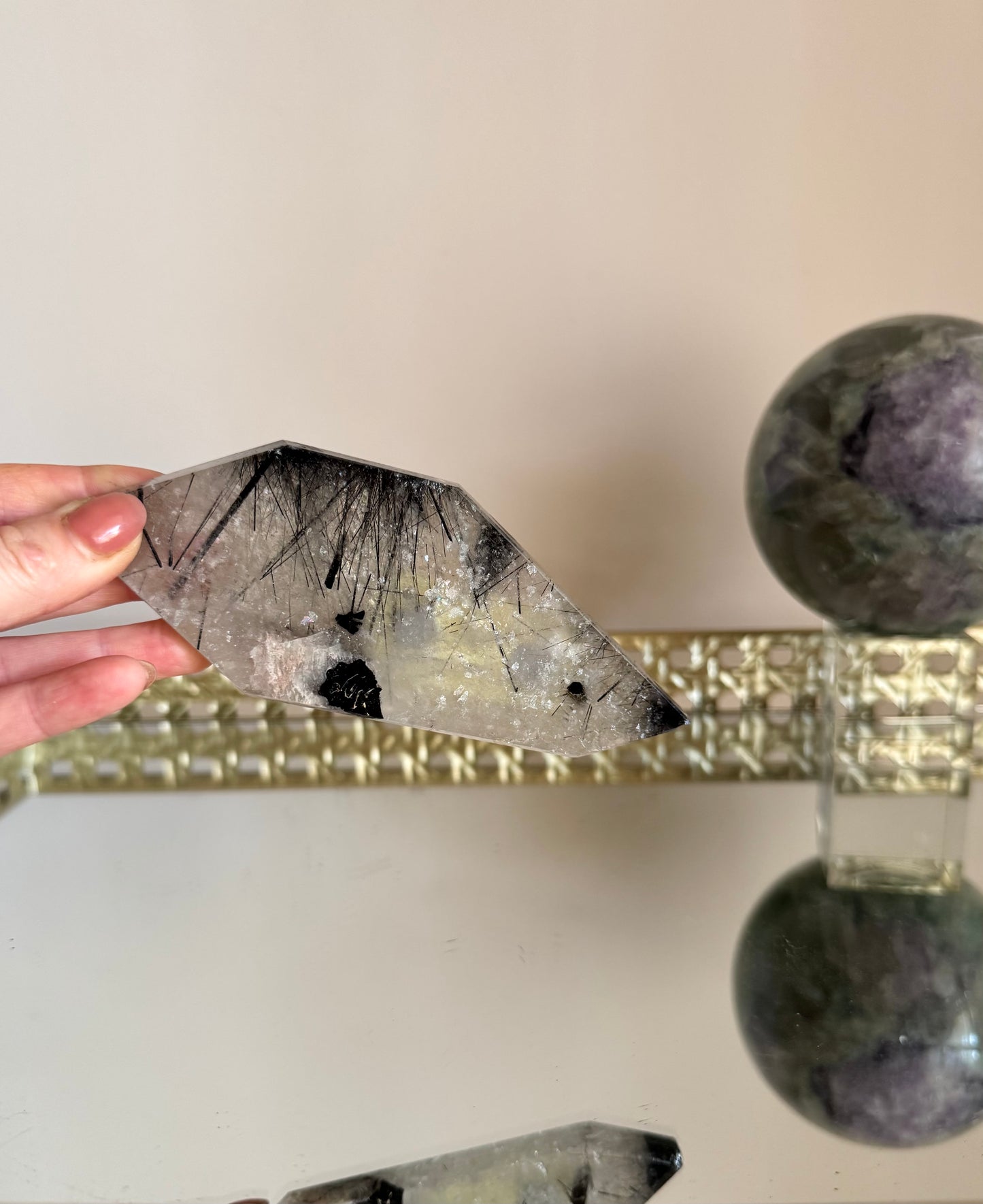 Black Tourmilanated Quartz Slab