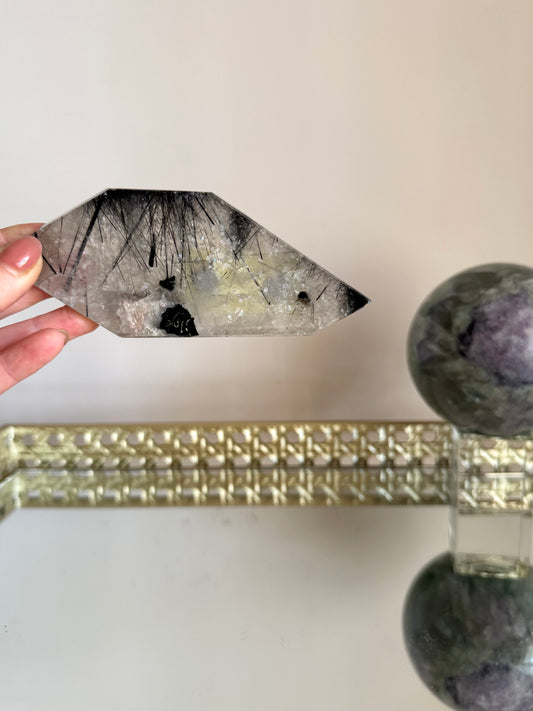 Black Tourmilanated Quartz Slab