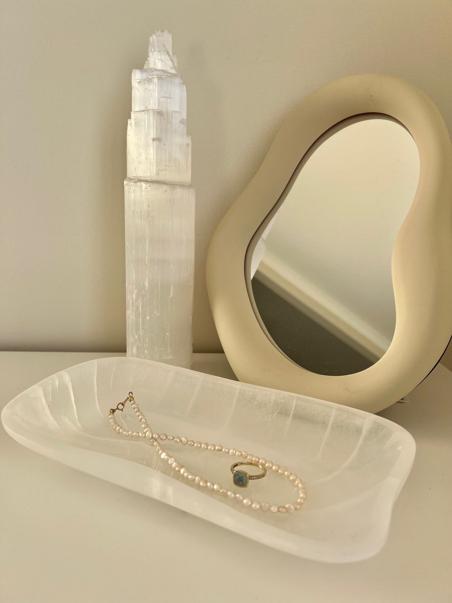 Selenite Platter - 698g