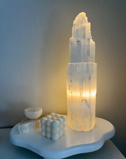 Selenite Lamp - Large - 2.99 kg