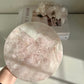 Round Crystal Platter - Rose Quartz 964g