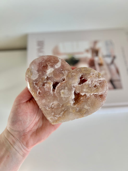 Pink Amethyst Heart - 524g