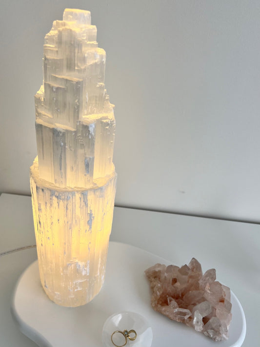 Selenite Lamp - Large - 2.99 kg