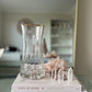 Glass Vase with Gold Trim - Medium