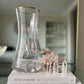 Glass Vase with Gold Trim - Large