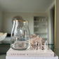 Glass Vase with Gold Trim - Small