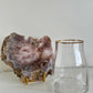 Glass Vase with Gold Trim - Small