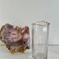 Glass Vase with Gold Trim - Wavy