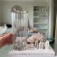 Glass Vase with Gold Trim - Wavy