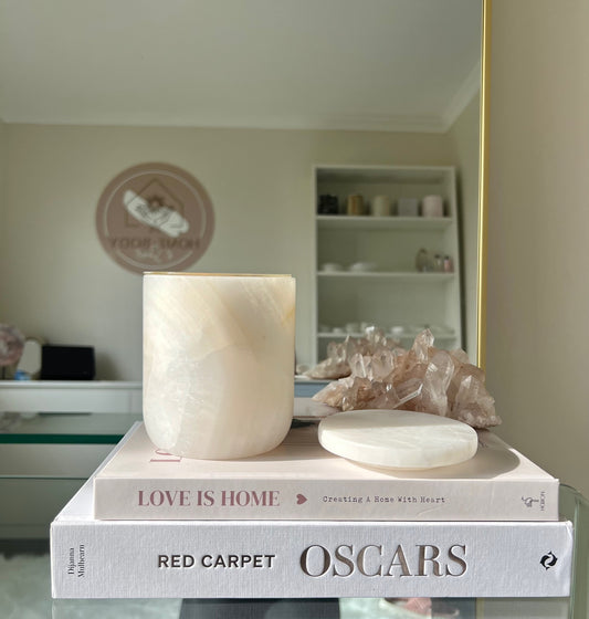 Onyx Candle Holder - White 1.55kg