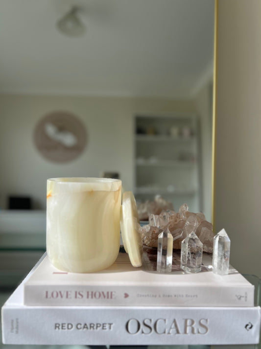 Onyx Candle Holder - Natural 1.55kg